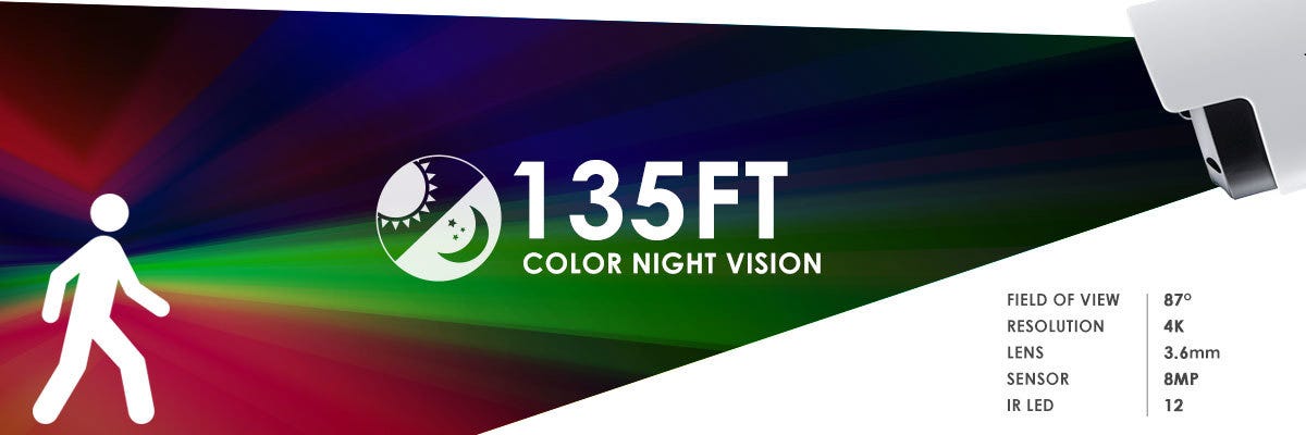 color night vision security camera system.