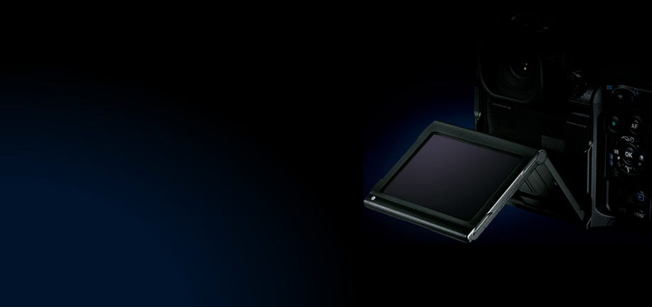live view tilt-able screen