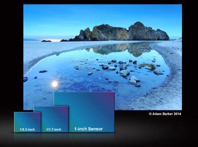 Large 1-Inch 20.1-Megapixel MOS Sensor.