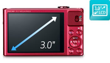 Large 3.0-inch LCD (approx. 922,000 dots) Allows Easy Viewing Even From A Wide Angle.