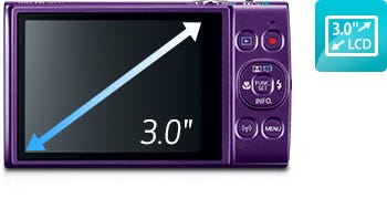 Large 3.0-inch LCD Enables Easy Viewing Even From A Wide Angle.