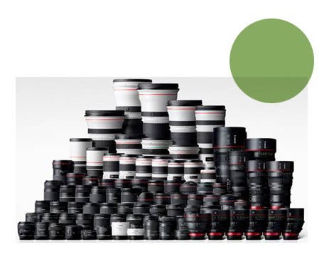Huge Interchangeable Lens Choice, EF and PL Mounts.