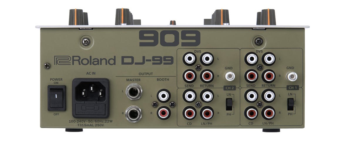 DJ mixer special edition Inputs and outputs