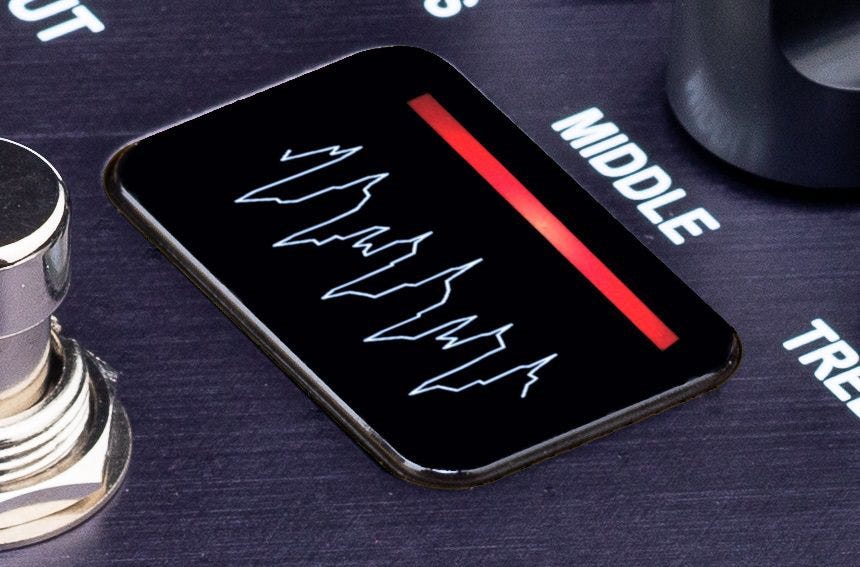 The OLED Display Provides Visual Confirmation Of The Sound.