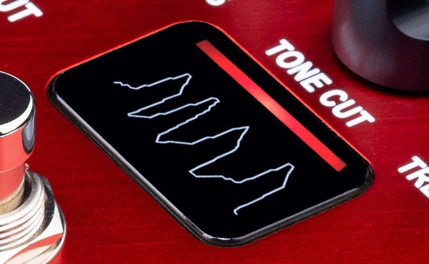 The OLED Display Provides Visual Confirmation Of The Sound.