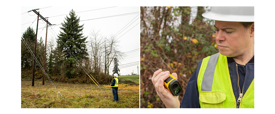 Landscape, commercial or residential construction contractors rangefinder