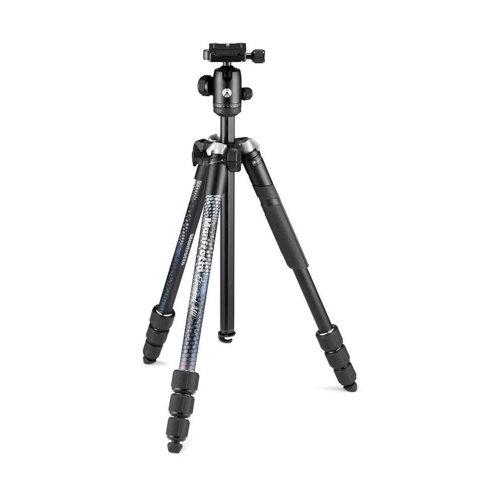 Manfrotto Element Mobile Bluetooth 4-Section Traveler Tripod, Black MKELMII4CMB-BH