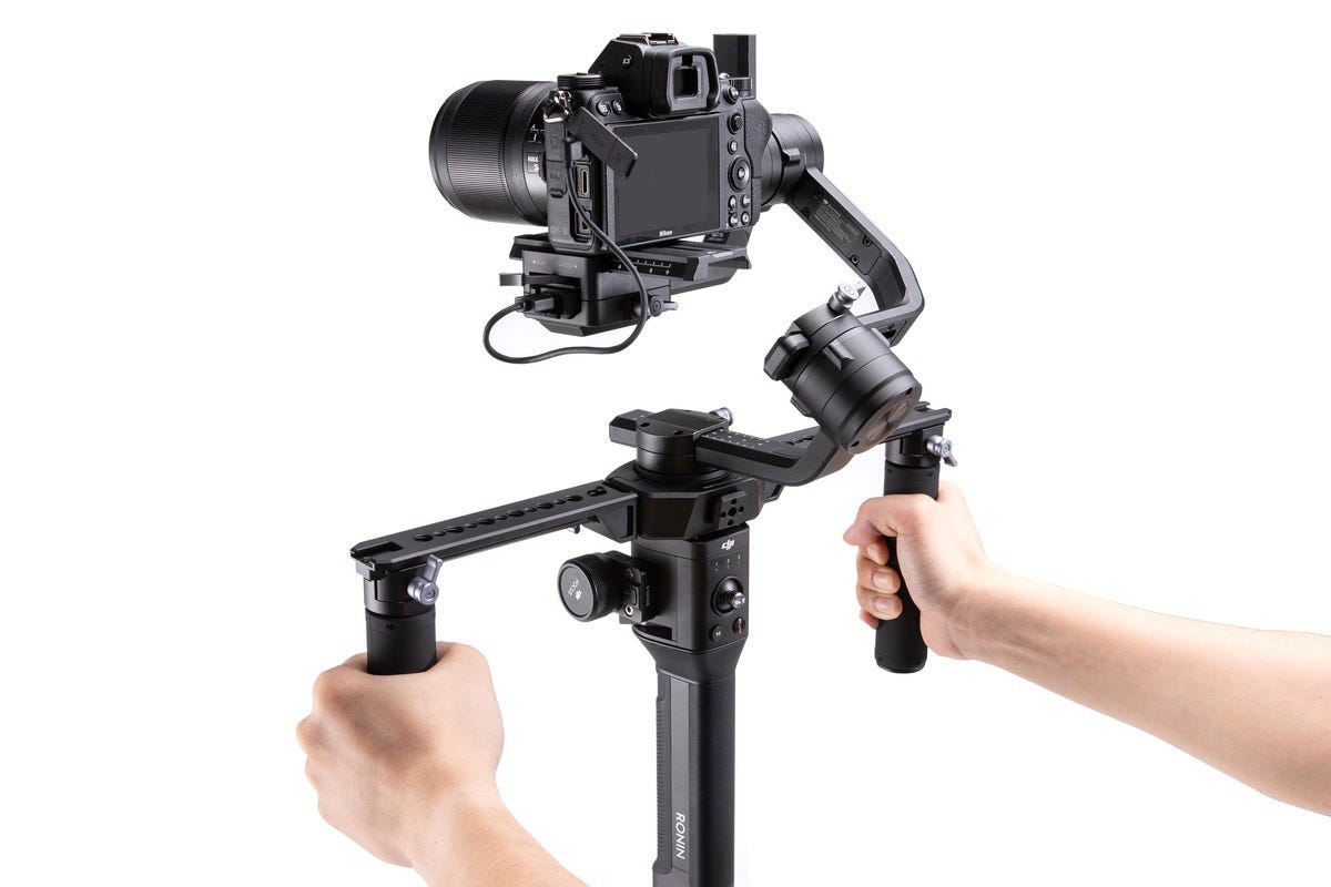 dji ronin s with dual grip handle