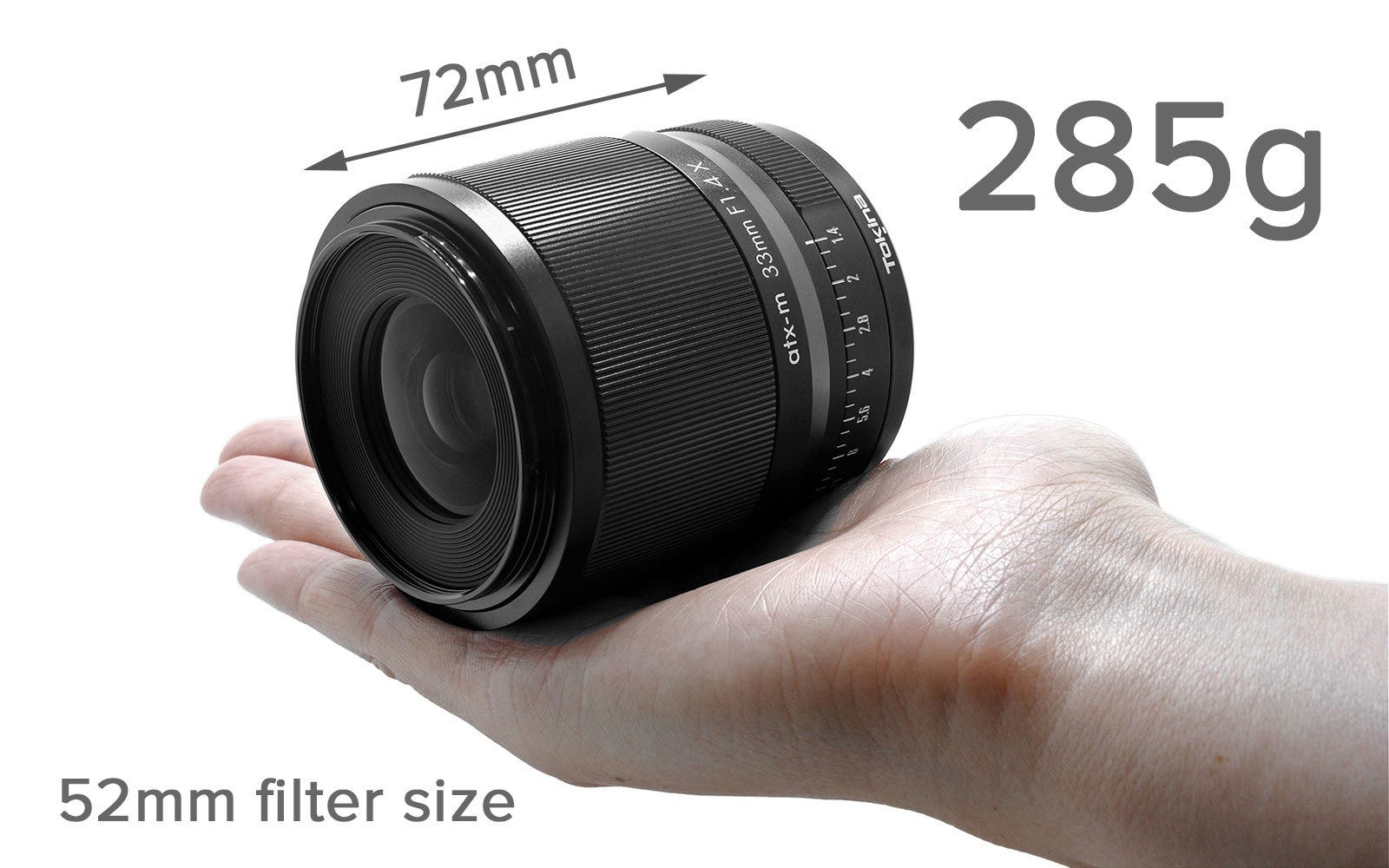 F1.4 Fast, But Light & Small.