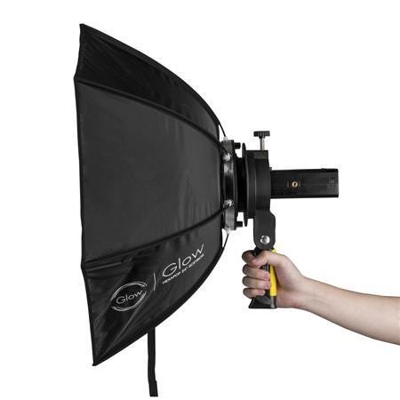 - Glow EZ Lock 10x24in Quick Strip Softbox w/Bowens Mount Handheld Grip S-Type Bracket Bowens Mount Holder for Speedlite Flash Softbox AD200 Pro Flashpoint eVOLV 200 Pro TTL Pocket Flash Kit 