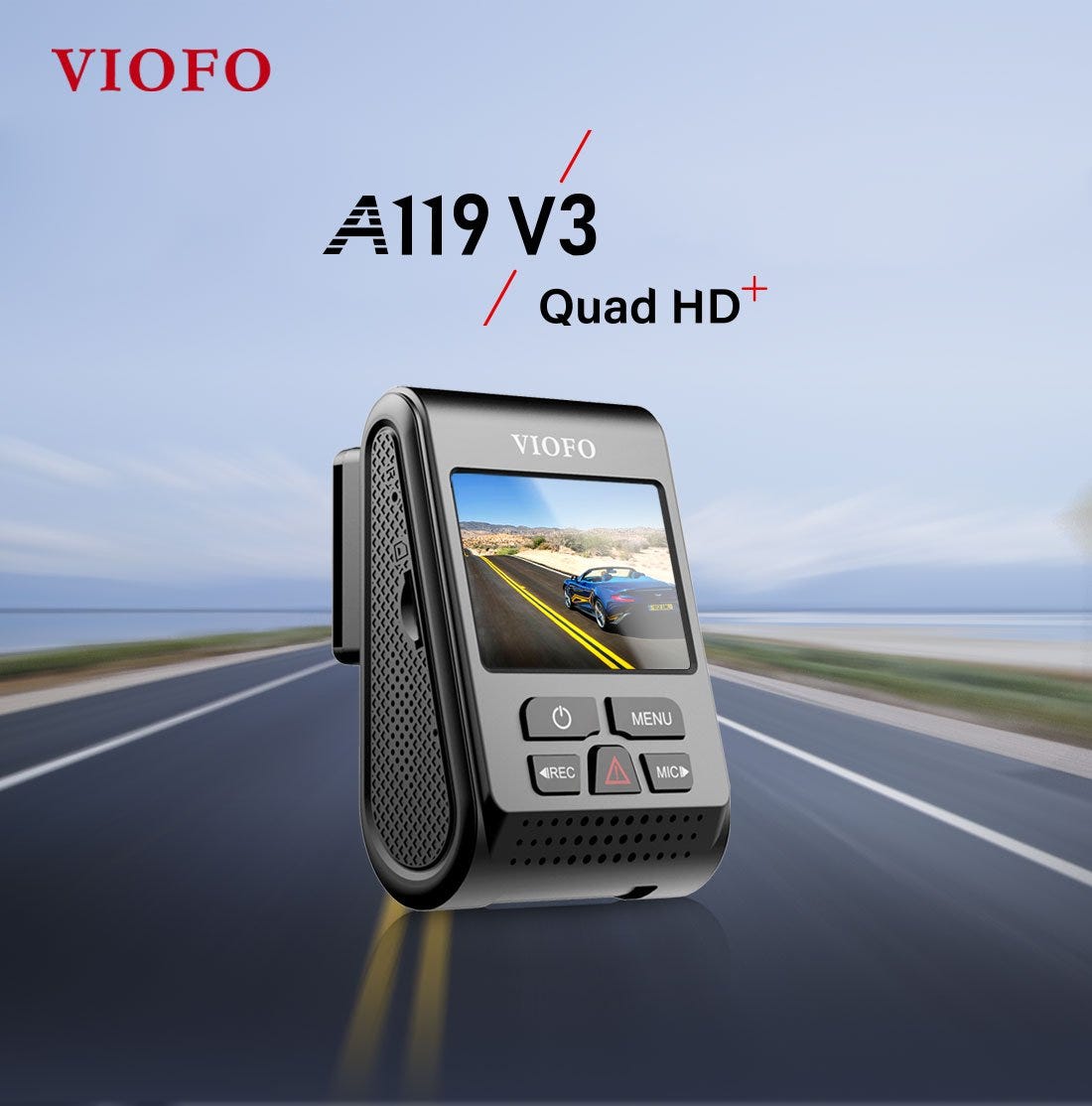 2560x1600 VIOFO A119 V3 Car Dash Camera 30fps 