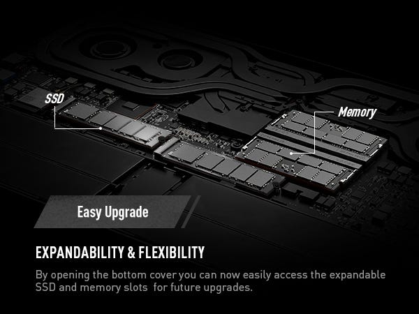 easy upgrade gaming laptop