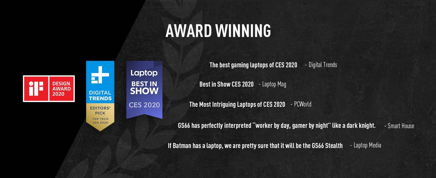 award winning gaming laptop
