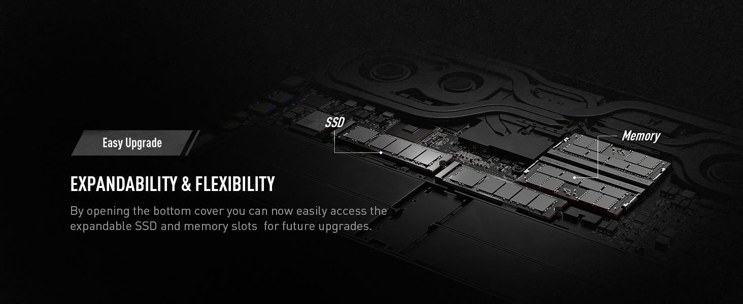 easy upgrade gaming laptop