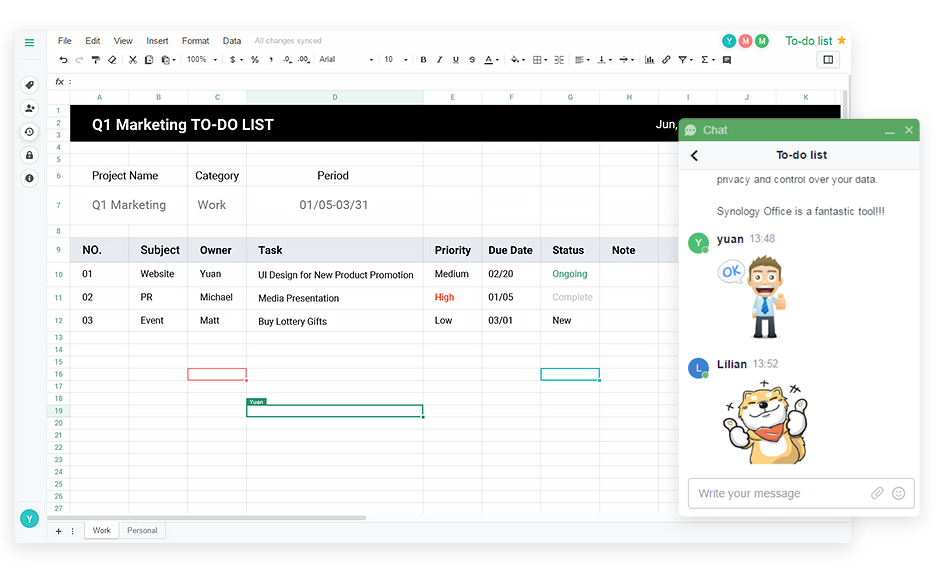 Real-Time Collaboration On Your Private Cloud.