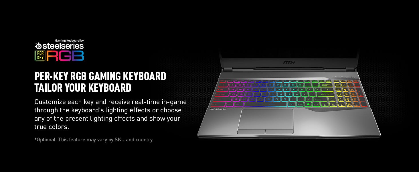 RGB keyboard gaming laptop
