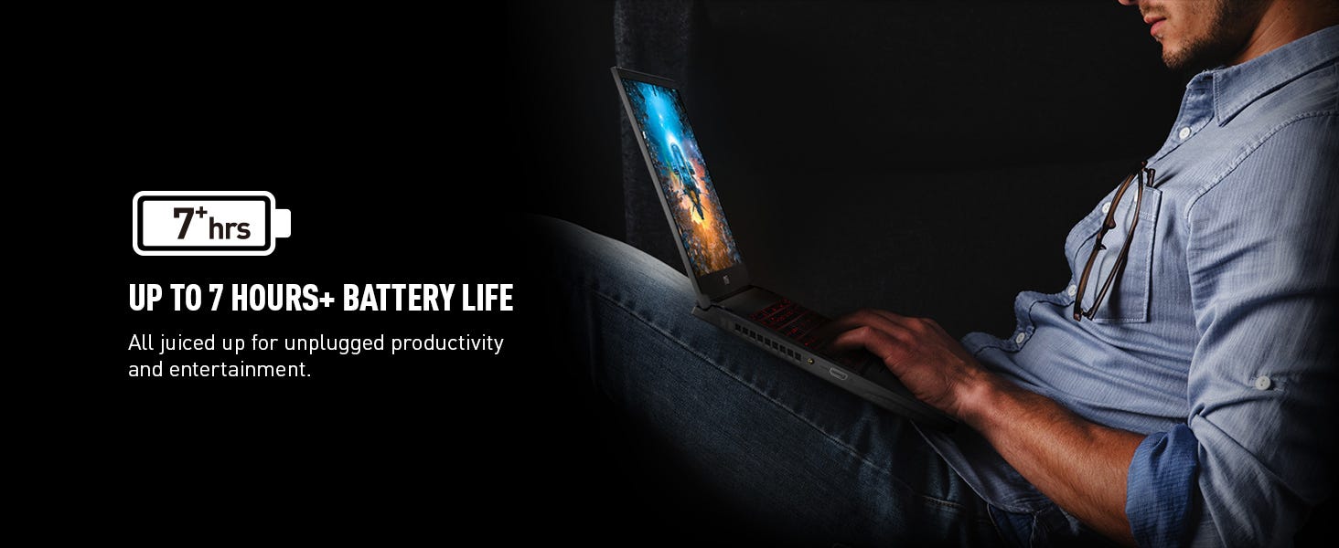 up to 7 hours of battery life