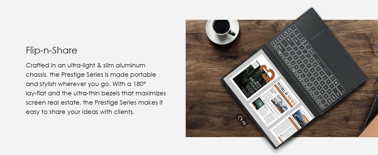 180 degree bezel notebook laptop