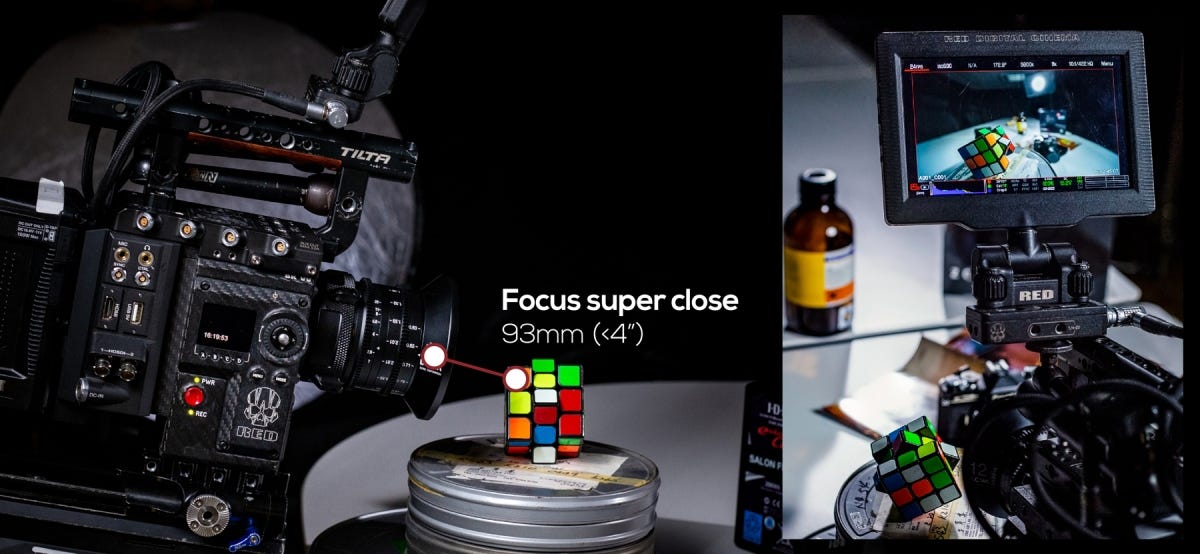 Extremely Close Focusing Distance.