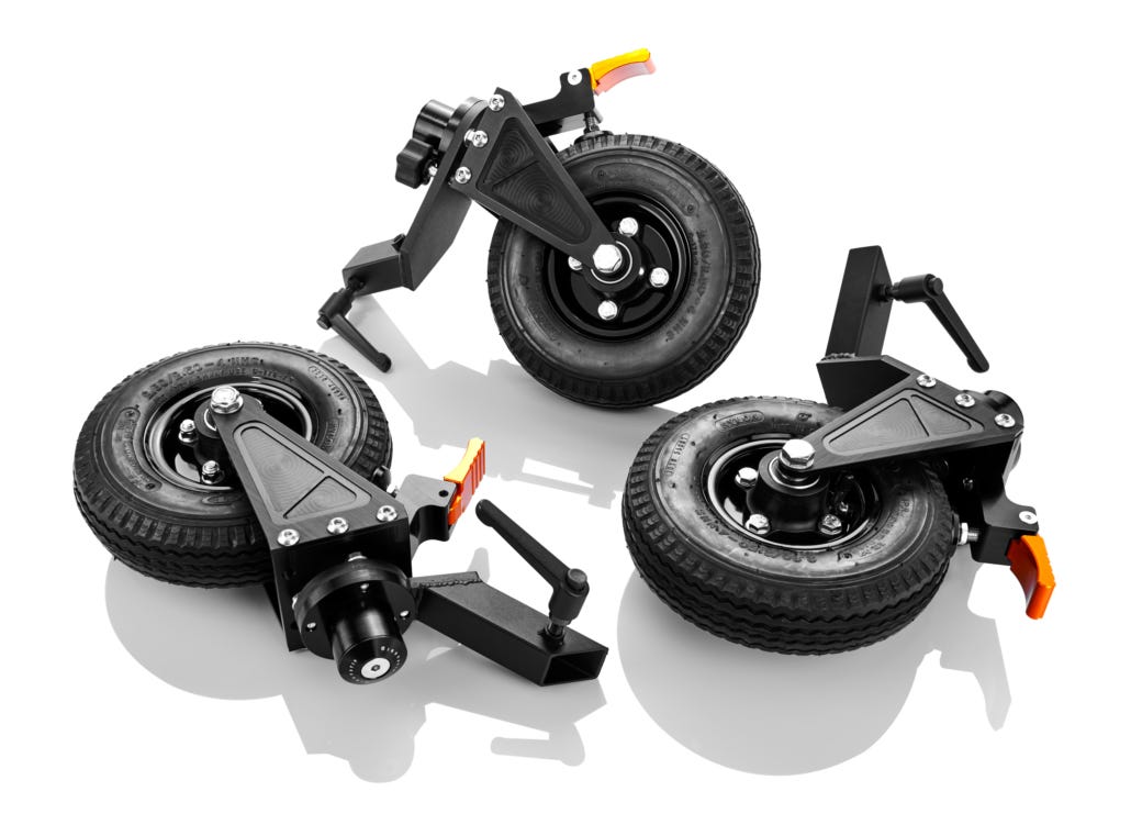 INOVATIV's 8 inch premium quick-release wheel system