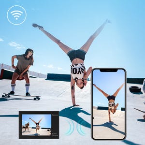 Instantly Share with Built-in Wi-Fi.