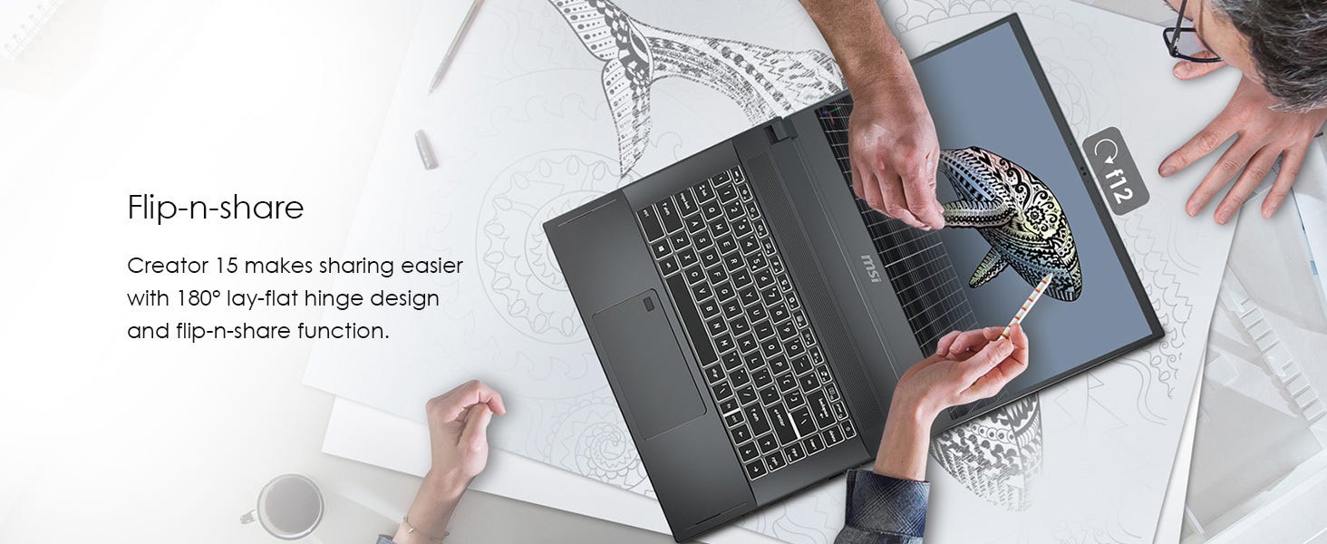 180 degree rotation portable notebook laptop