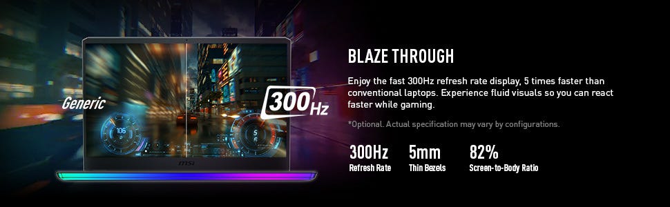300HZ notebook laptop
