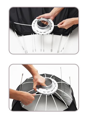 easy installation softbox