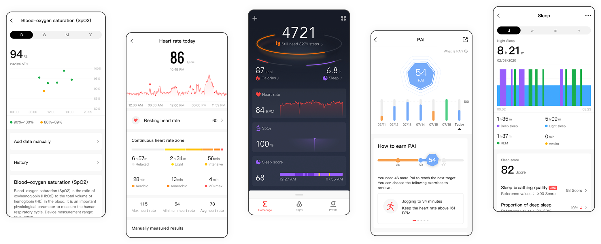 Compatible With The Zepp App. Optimized Health Data Management.