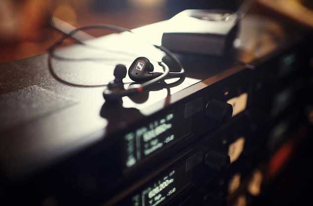 dynamic in-ear monitors on stage or during rehearsal