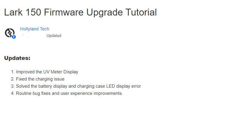 Firmware Upgrade