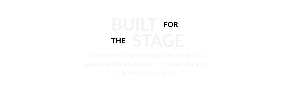 Live Sound and Stage