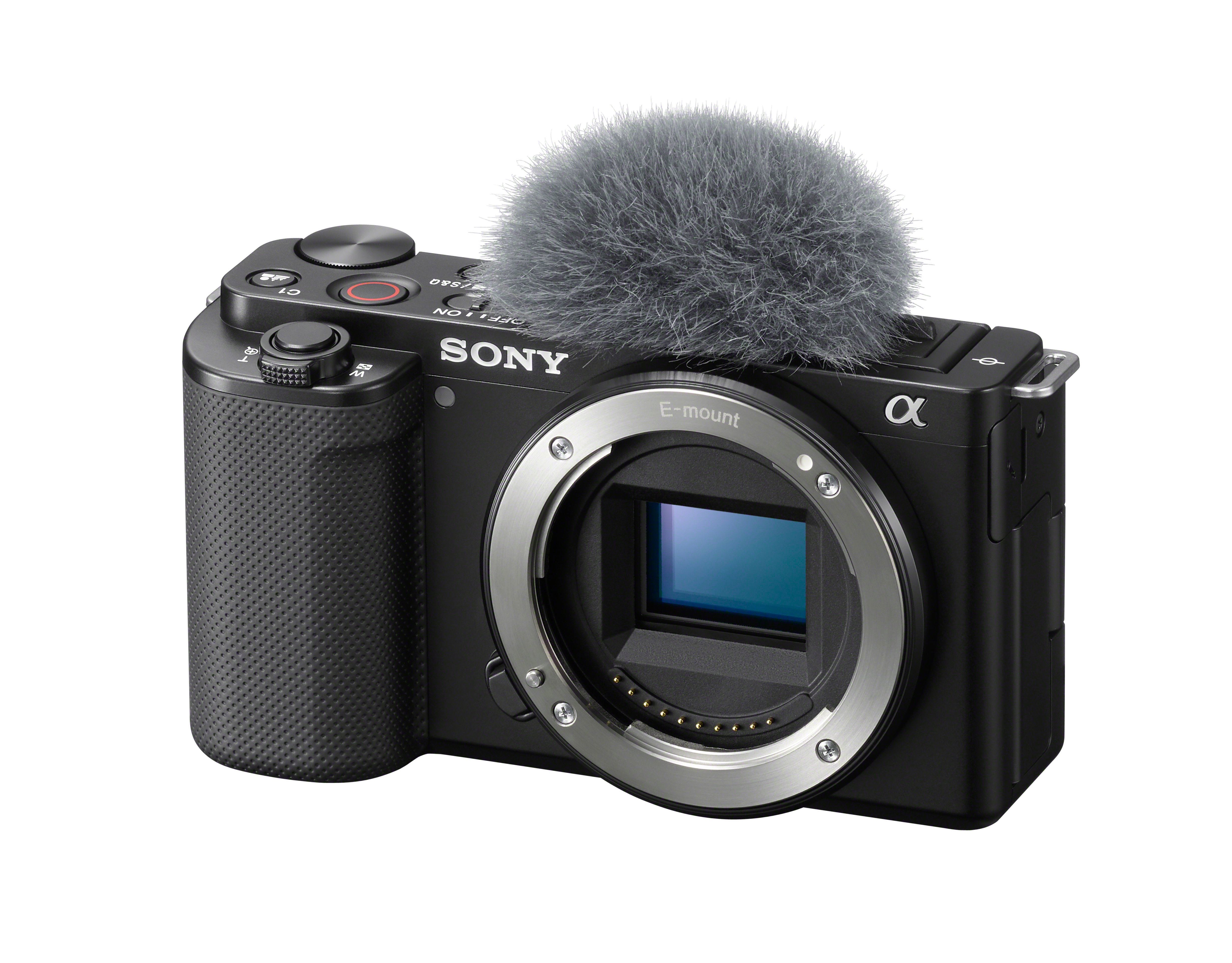 Sony ZV-E10 Mirrorless Camera with 16-50mm Lens + 2pcs 64GB Memory + LED  Video Light + Case+ Tripod + Steady Grip Pod + Filters + Macro + 2X Lens +  2X