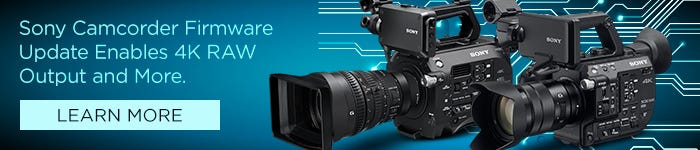 SONY Camcorder Firmware Update Enables 4K RAW Output and More