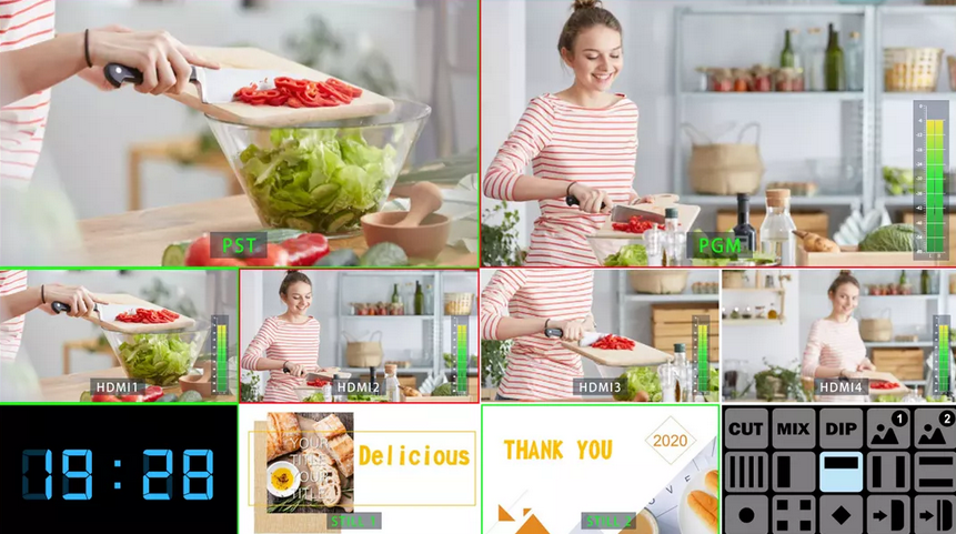 The First Mixer in the World Equipped with 5.5-inch LCD Monitor