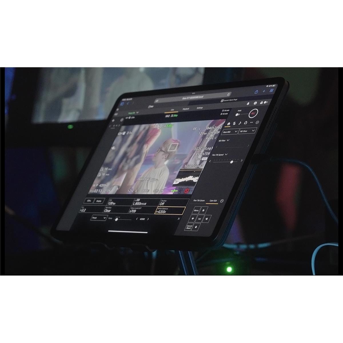 Sony FR7 Cinema Line PTZ Camera UK Used 9 Web App4 for control by tablet or PC via web browser or with RM-IP5005 for precise joystick control.