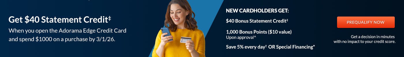 ITA - Statement credit $40 plus 1k points