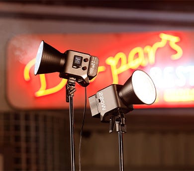 RC 220B Pro 220W Bi-Color COB LED Video Light