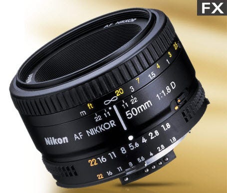 Nikon 50mm f/1.8D AF NIKKOR Lens