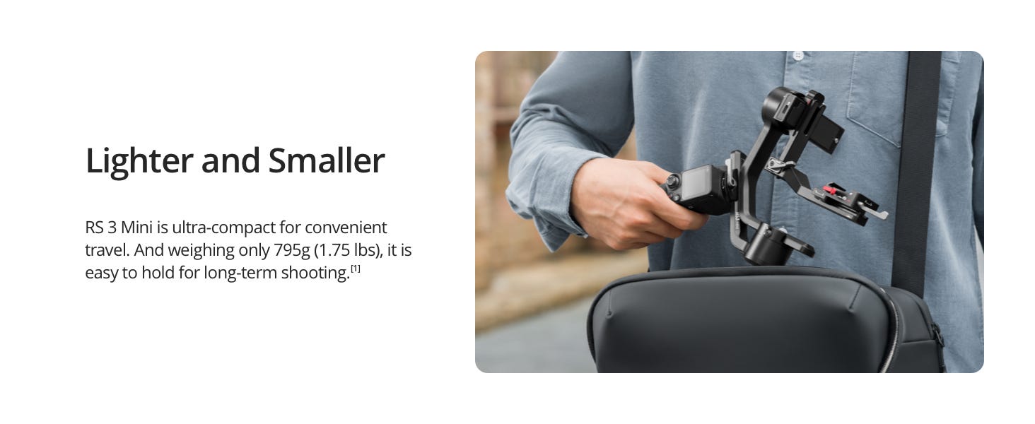 DJI RS 3 Mini 3-Axis Handheld Gimbal Stabilizer