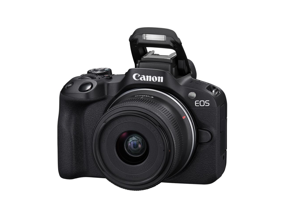 Canon Eos R50 Mirrorless Camera with RF-S 18-45mm Lens