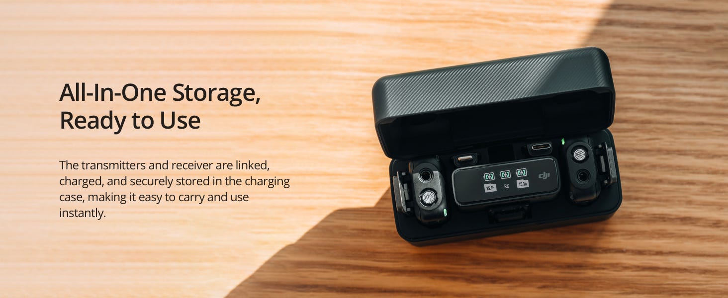 DJI Mic 2.4GHz Compact Digital Wireless Microphone System