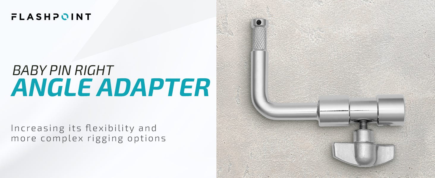 Flashpoint Baby Pin Right Angle Adapter
