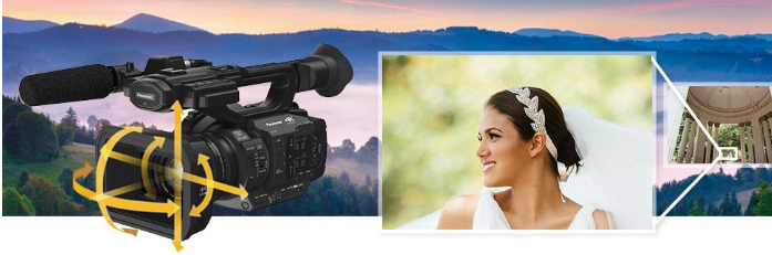 5-Axis HYBRID O.I.S. and 20X Optical Zoom