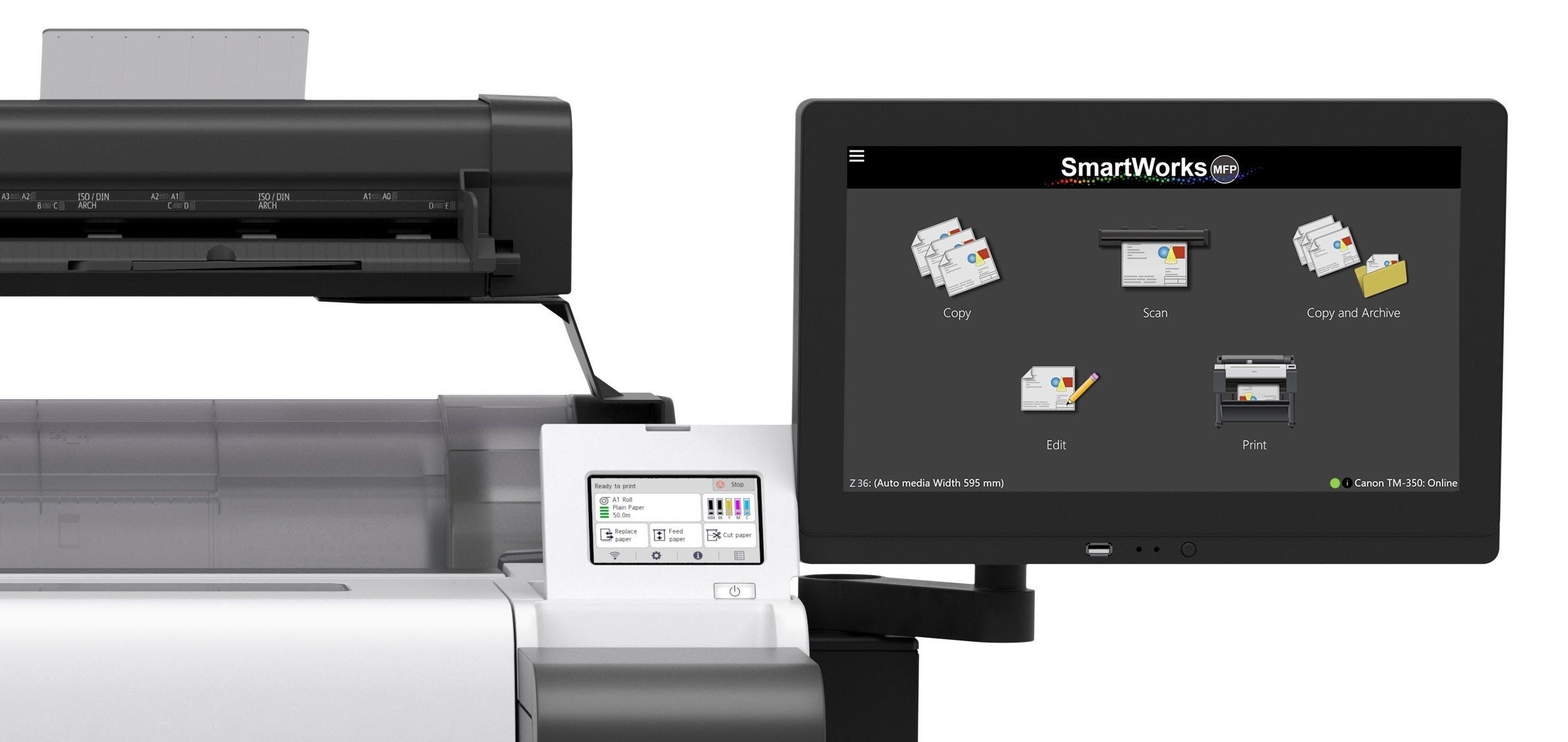 Canon imageprograf tm 355 36 wireless color lf inkjet mfp printer w