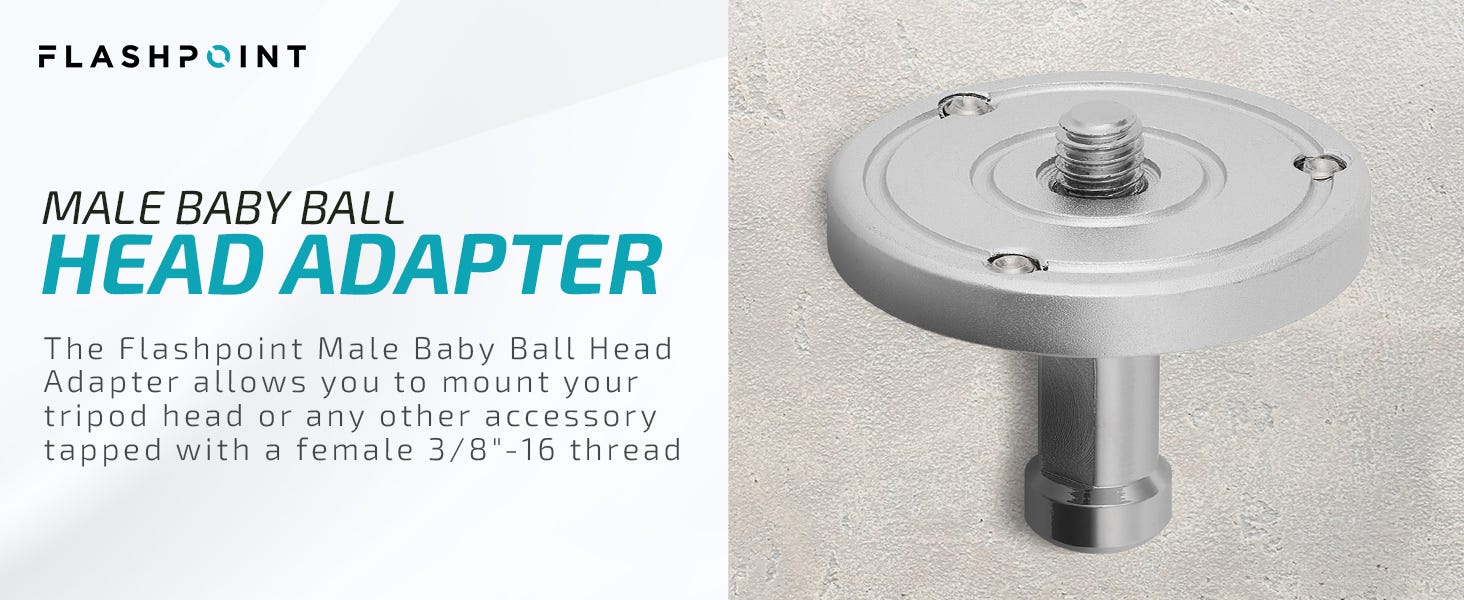 Flashpoint Baby Ball Head Adapter