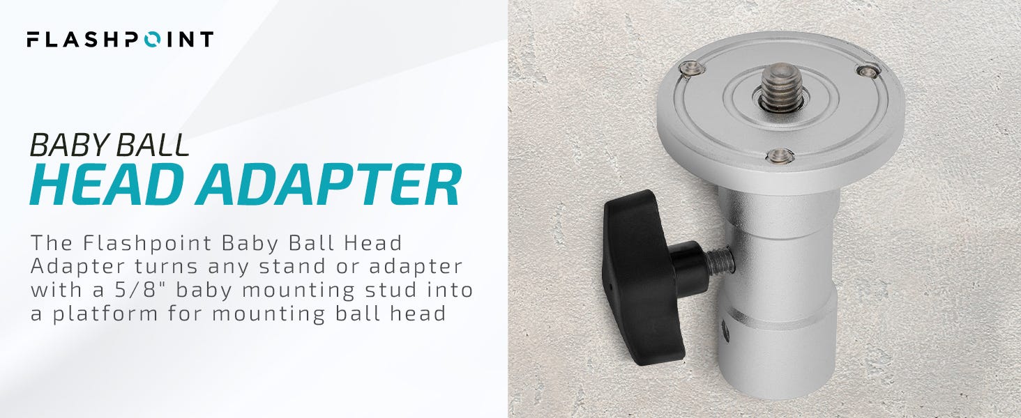 Flashpoint Baby Ball Head Adapter