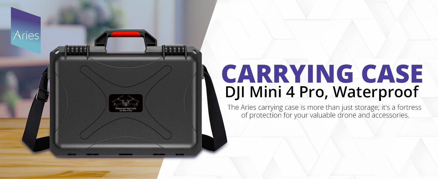 DJI MINI 4 PRO HARD CASE WATERPROOF CARRYING CASE FOR MINI 4 PRO FLY MORE  COMBO