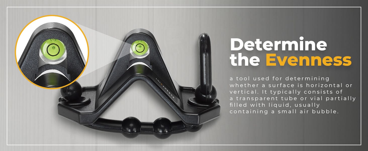 Flashpoint Bubble Spirit Leveler with Rubber Segregated Latch