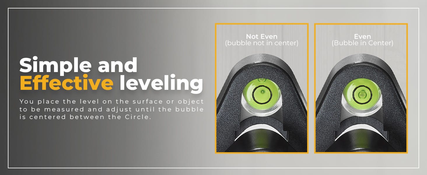 Flashpoint Bubble Spirit Leveler with Rubber Segregated Latch